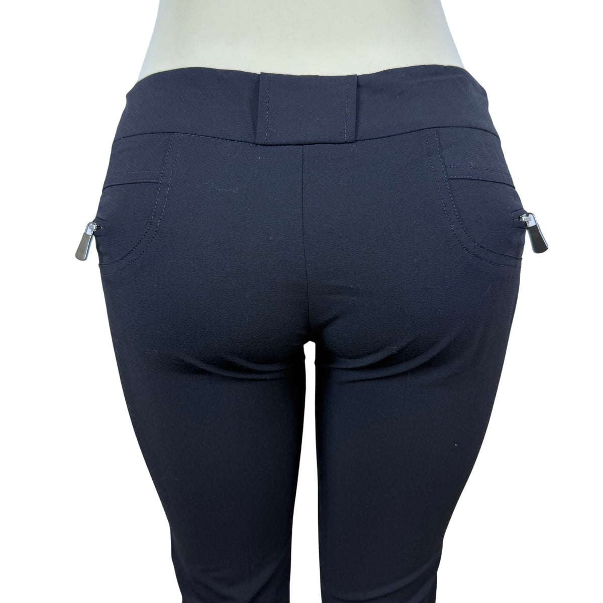 Rock & Republic Women’s Black Viscose/Wool Blend Straight-Leg Pants Size 4