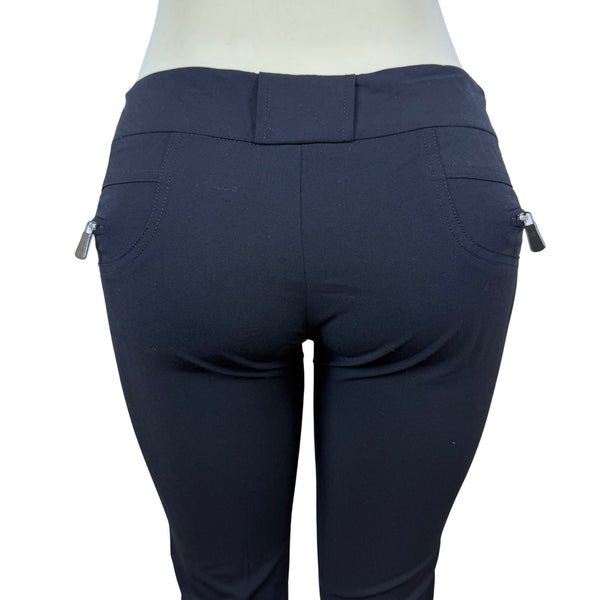 Rock & Republic Women’s Black Viscose/Wool Blend Straight-Leg Pants Size 4