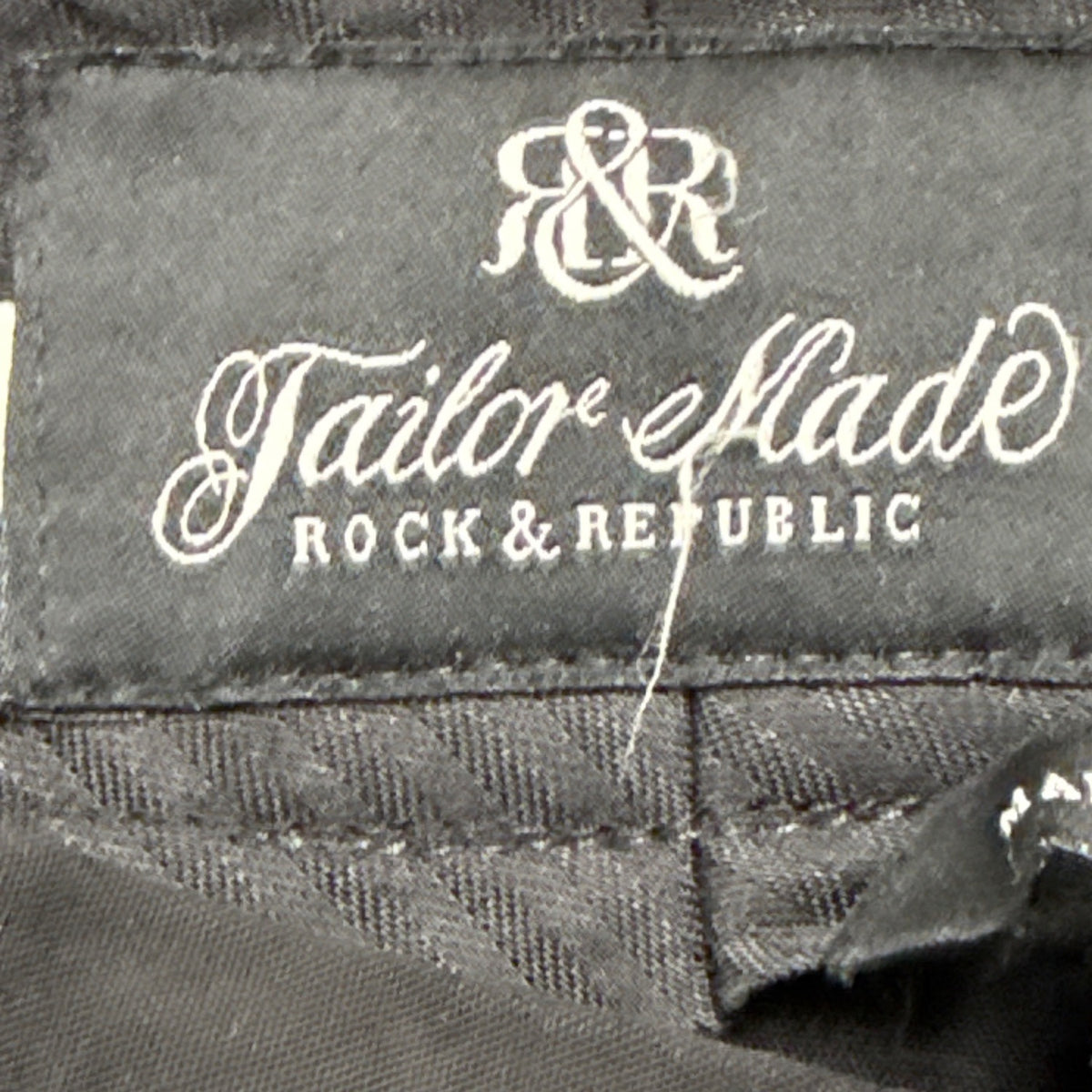 Rock & Republic Women’s Black Viscose/Wool Blend Straight-Leg Pants Size 4