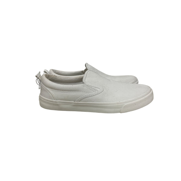Old Navy Womens White Slip-On Canvas Sneakers Size 5 Casual & Lightweight Shoes