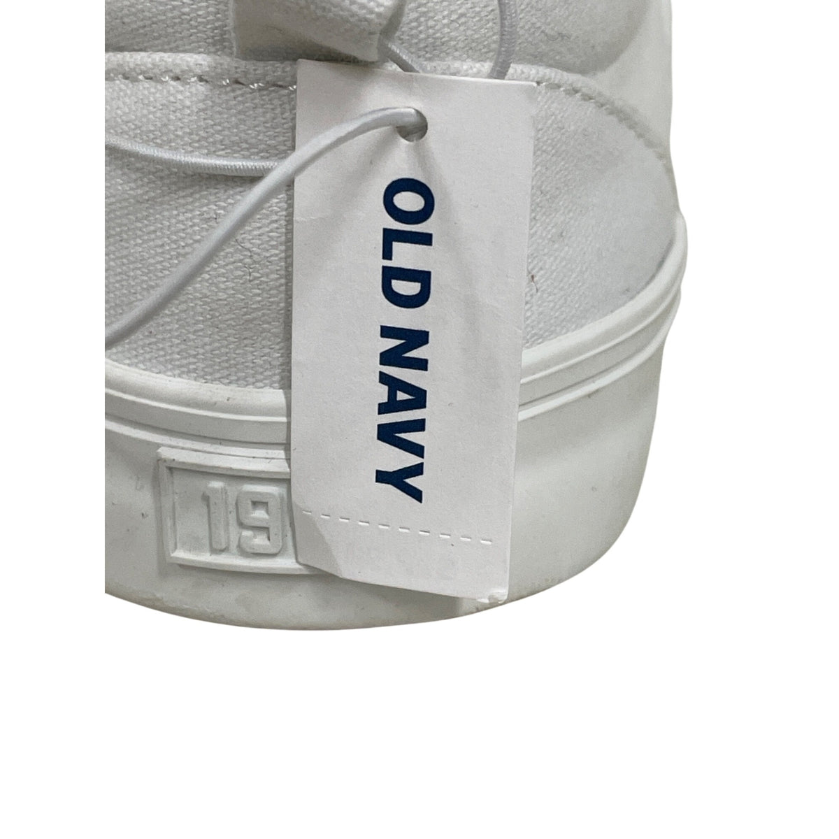 Old Navy Womens White Slip-On Canvas Sneakers Size 5 Casual & Lightweight Shoes
