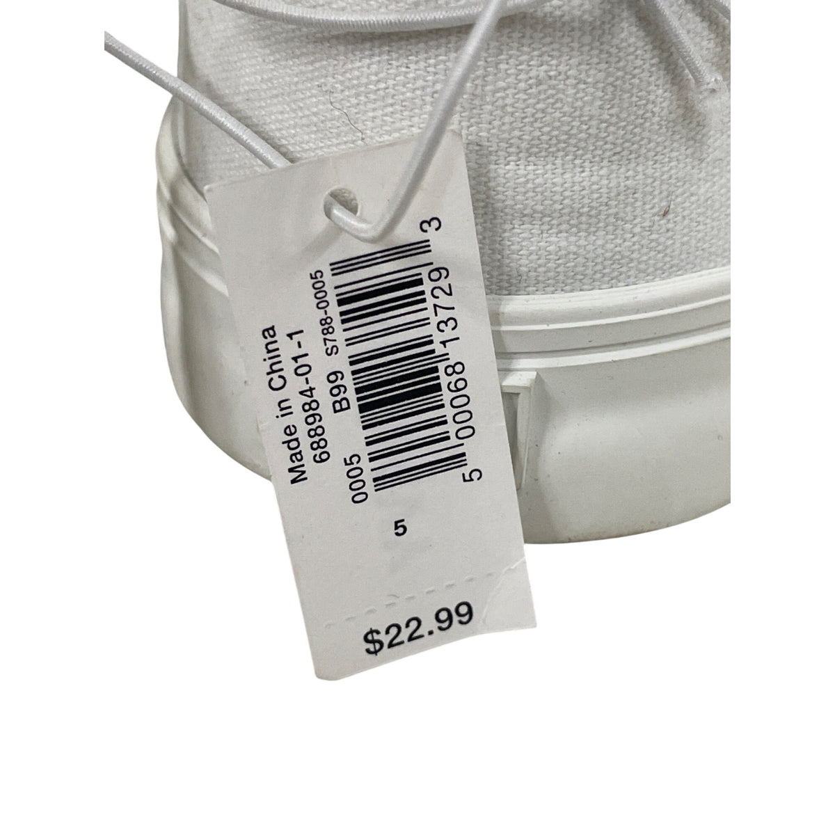Old Navy Womens White Slip-On Canvas Sneakers Size 5 Casual & Lightweight Shoes