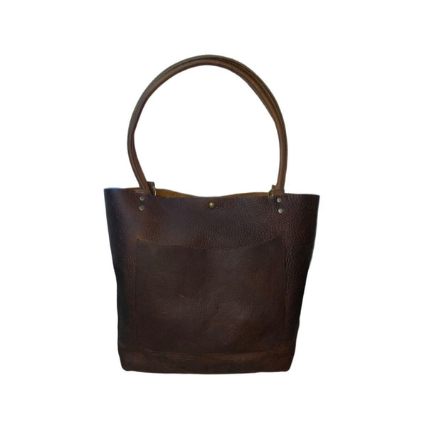 Vintage Jess Conti Women's Brown Leather Shoulder Bag Sz L