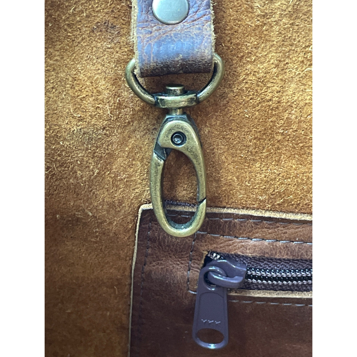 Vintage Jess Conti Women's Brown Leather Shoulder Bag Sz L