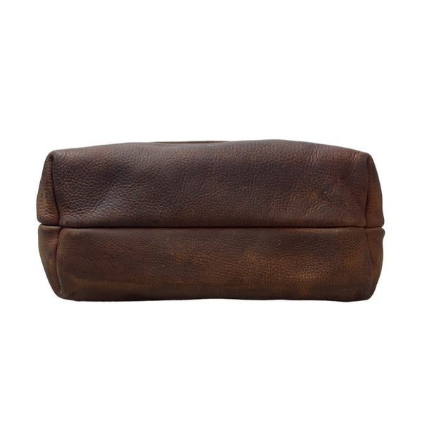 Vintage Jess Conti Women's Brown Leather Shoulder Bag Sz L