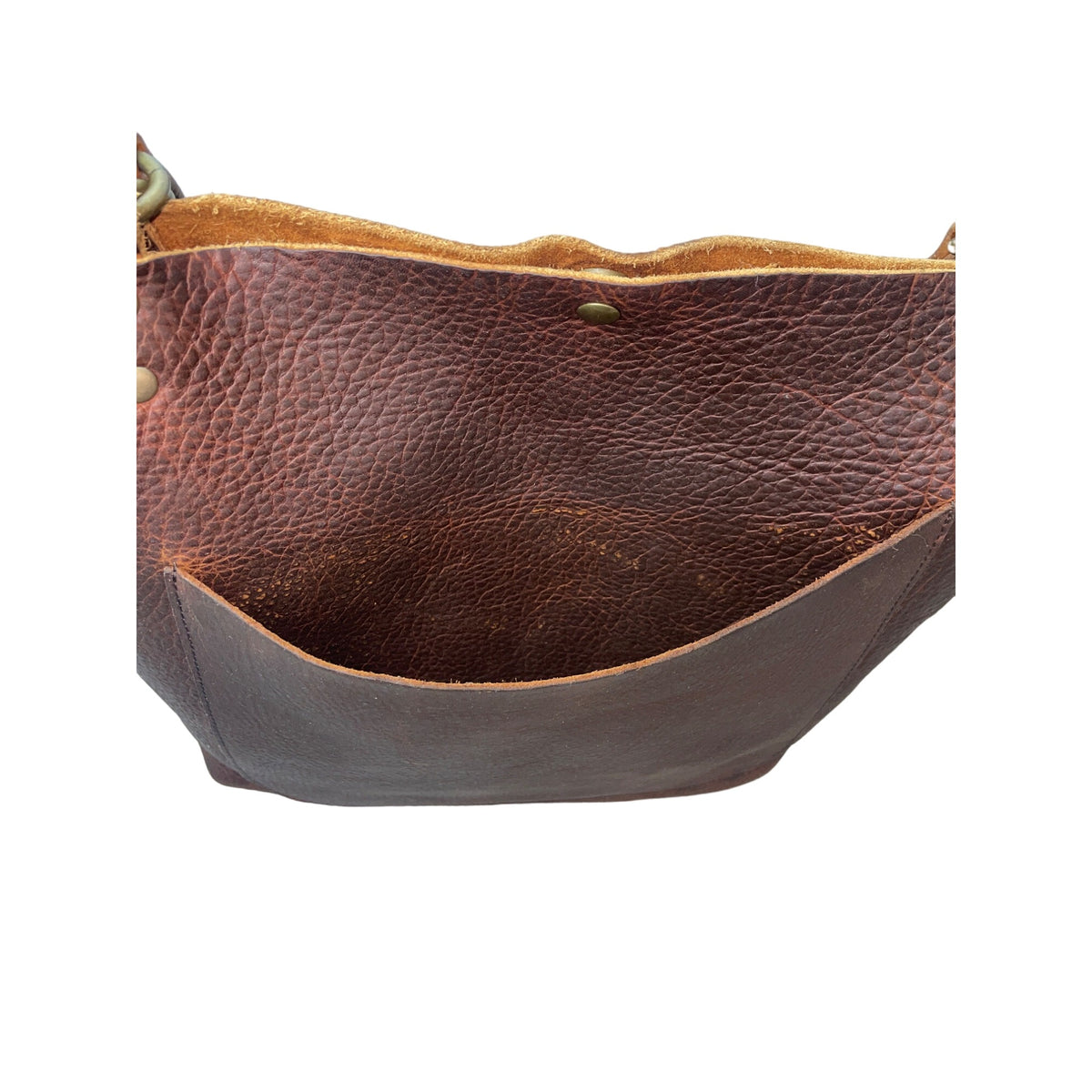 Vintage Jess Conti Women's Brown Leather Shoulder Bag Sz L