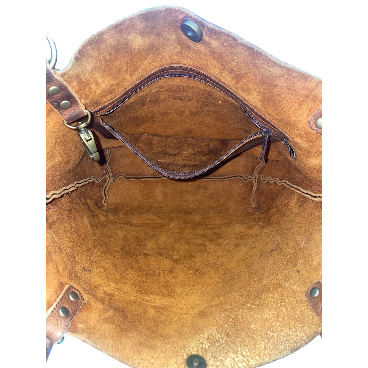 Vintage Jess Conti Women's Brown Leather Shoulder Bag Sz L