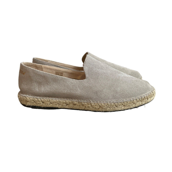 Viscata Barcelona Men's Light Grey Leather Flat Shoes Sz 42