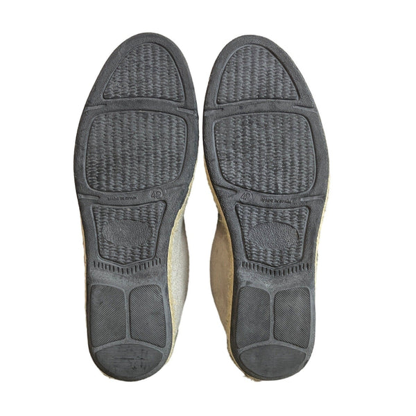 Viscata Barcelona Men's Light Grey Leather Flat Shoes Sz 42