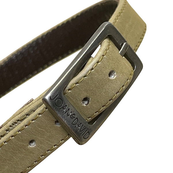 Joan & David Women’s Green Two-Tone Leather Ankle Strap Block Heel Pumps Sz 7.5M