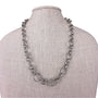 Judith Ripka Womens Silver Sterling Chain Link Necklace 22 Inch Artisan Design