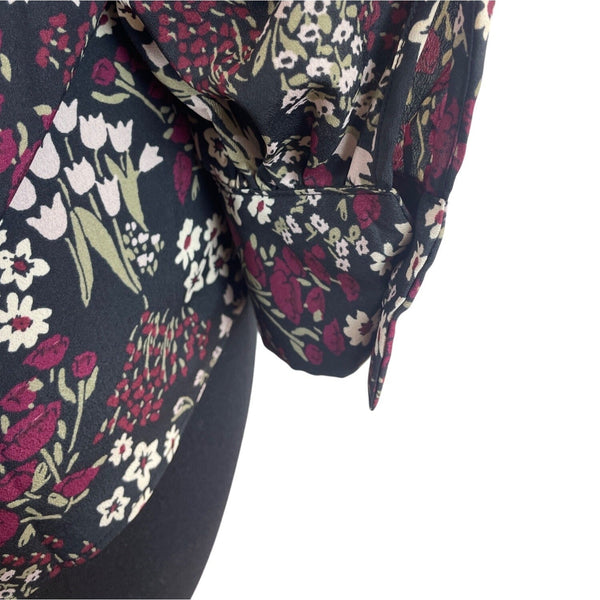 Joie Womens Multicolor Floral Print V-Neck Blouse Sz S - New