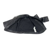 Zara Kids Black Leather Moto Jacket W/ Silver Zipper & Snap Details Size 18-24M