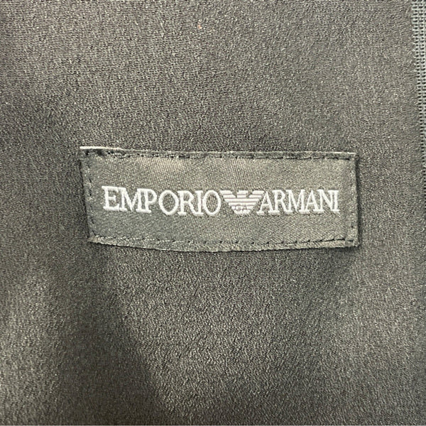 Emporio Armani Black Sleeveless Fit & Flare Dress Womens Size L - New