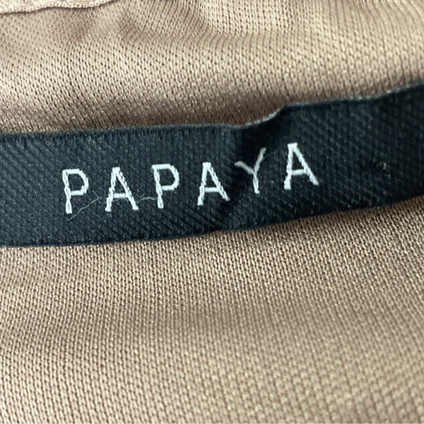 Papaya Mauve Spaghetti Strap Maxi Dress Deep V-Neckline Women's Size S