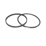 Steel Tone Hinged Bangles For Women Multicolor Modern Jewelry Set Of 2