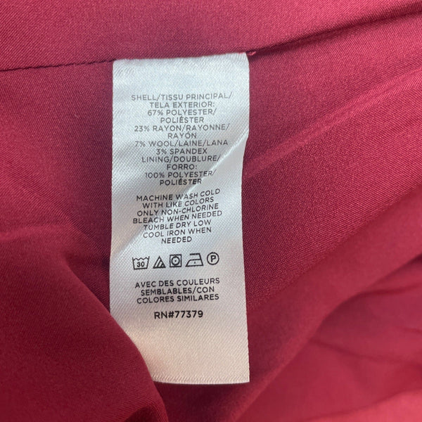 Ann Taylor Women's Red Blazer with Notched Lapel Sz 0 (EUR 28) - NWT
