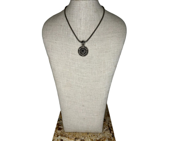 Vintage Celtic Silver Tone Necklace - 18in