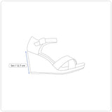 Marc Fisher Women’s Dark Blue Studded Rope Detail Wedge Sandals Size 11M