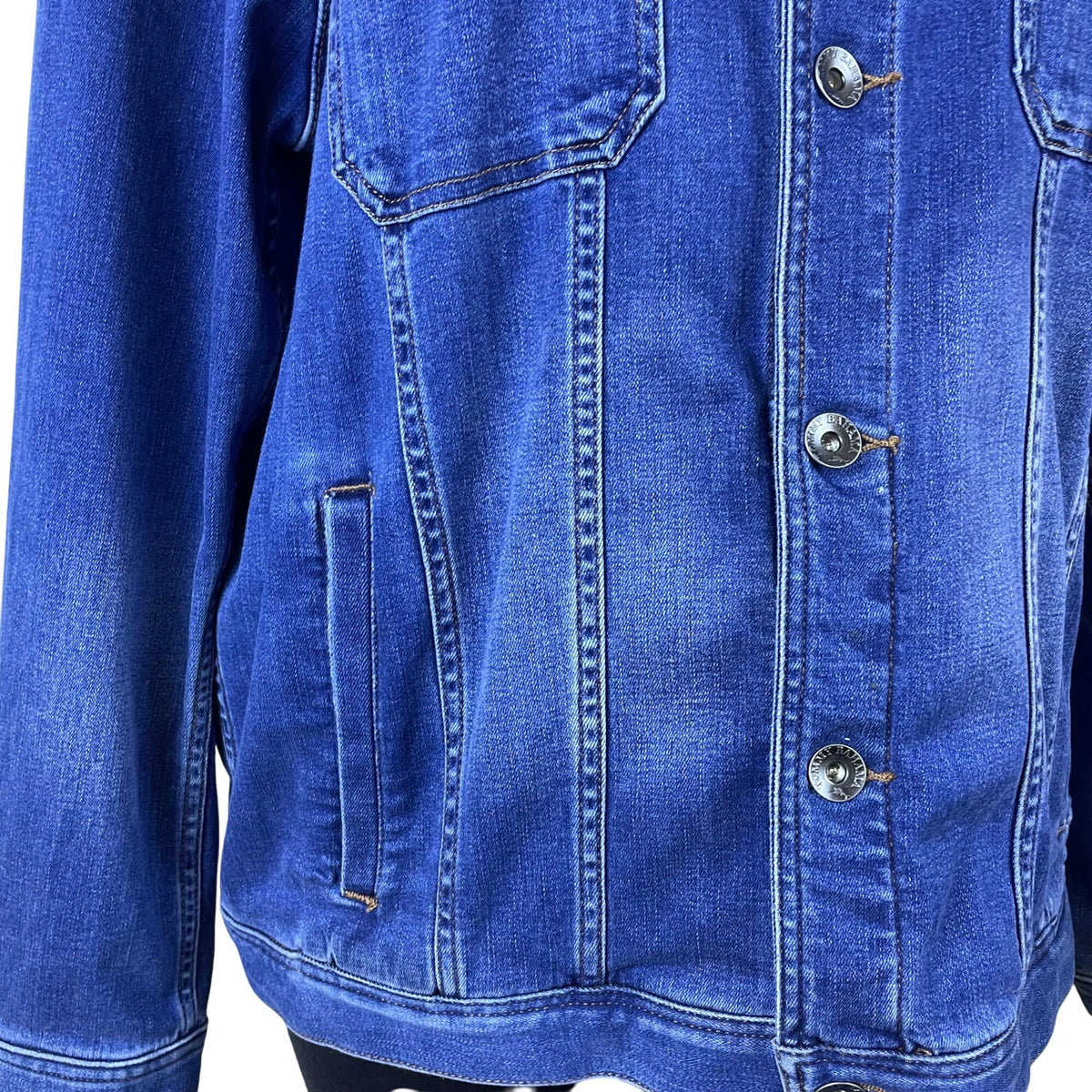 Tommy Bahama Denim Jacket Women’s Blue Button Front Long Sleeve Casual Sz XL