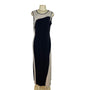 Calvin Klein Womens Sleeveless Colorblock Maxi Dress Black & Beige Size 12