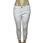 Ralph Lauren Womens White Denim Capri Jeans Mid-Rise Cropped Slim Fit Size 10P