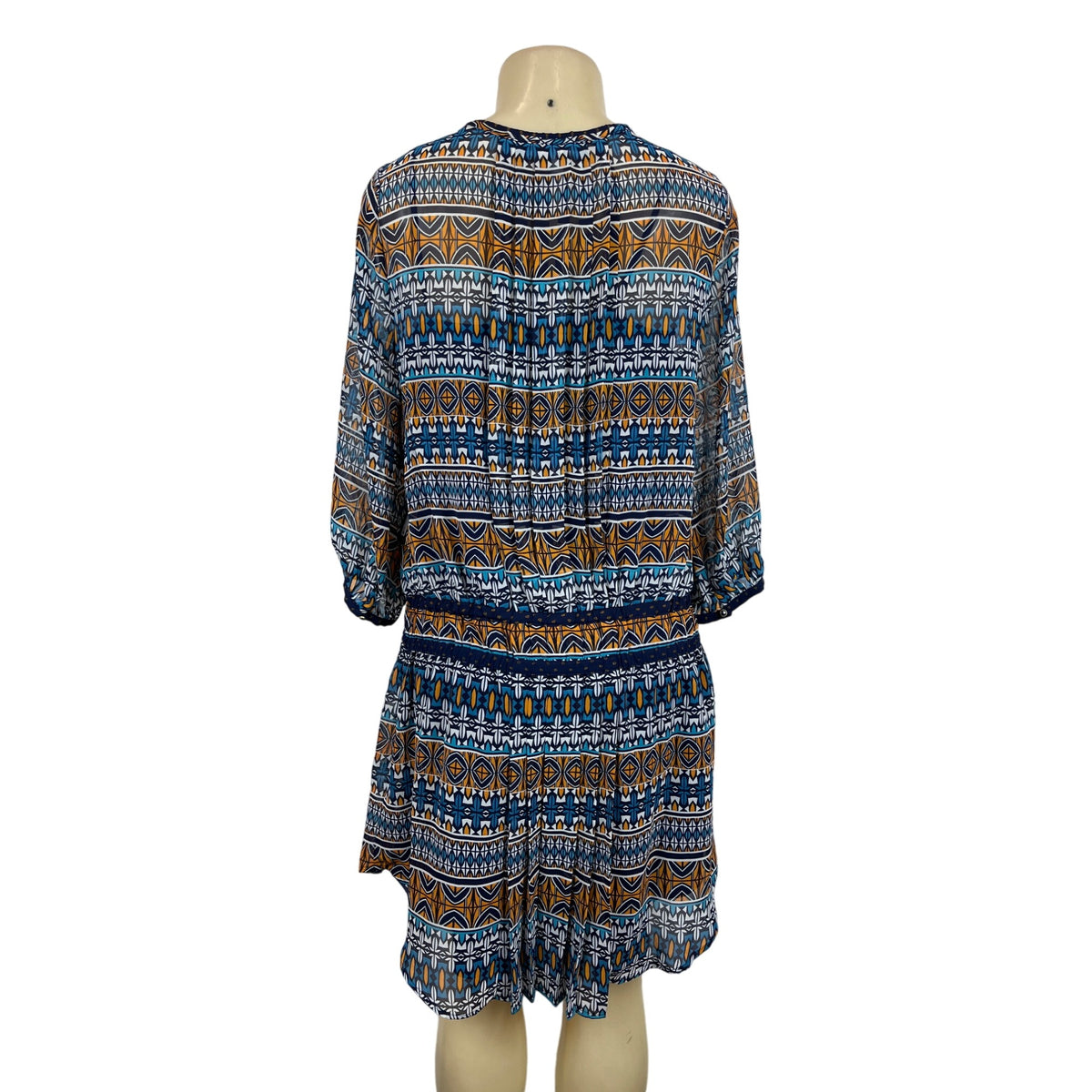 Stylus Women's Blue Blouson Drop Waist Dress Sz M - NWT