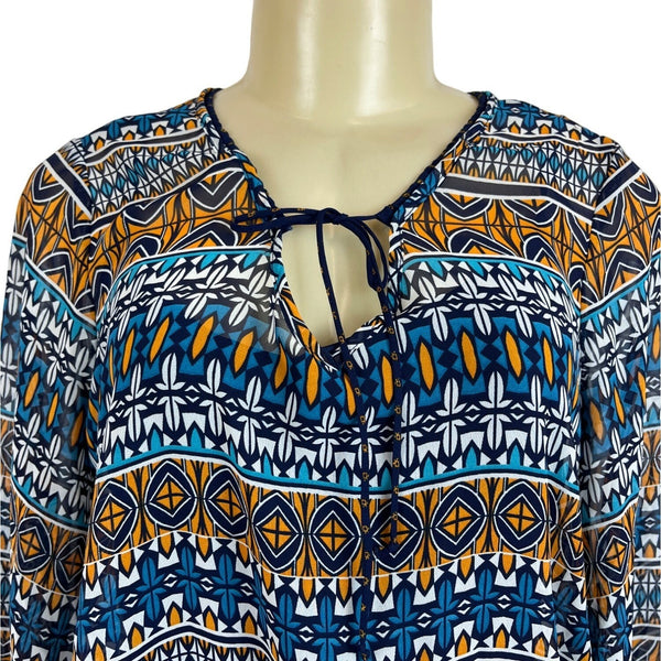 Stylus Women's Blue Blouson Drop Waist Dress Sz M - NWT