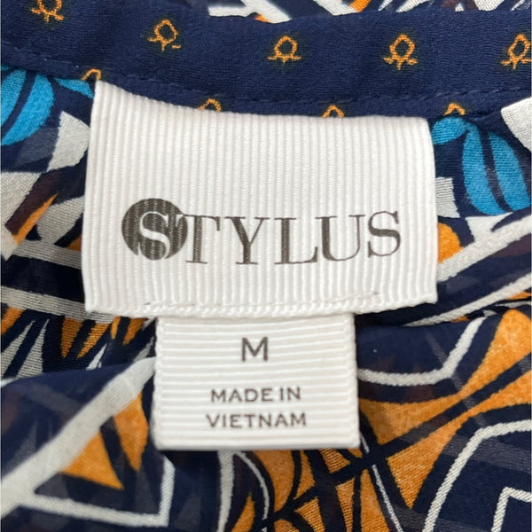Stylus Women's Blue Blouson Drop Waist Dress Sz M - NWT