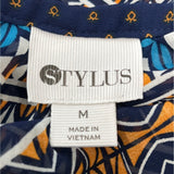 Stylus Women's Blue Blouson Drop Waist Dress Sz M - NWT