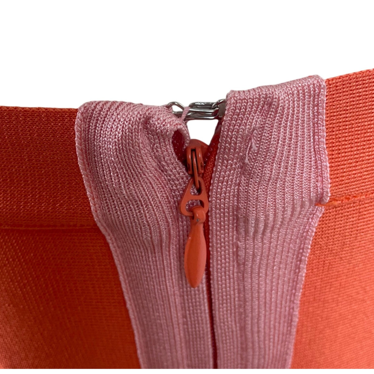 Bebe Womens Strapless Orange & Pink Bandage Dress Sz M - New
