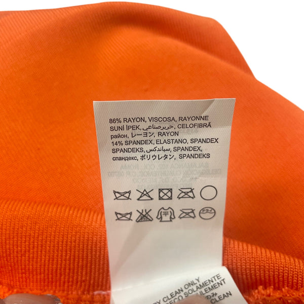 Bebe Womens Strapless Orange & Pink Bandage Dress Sz M - New