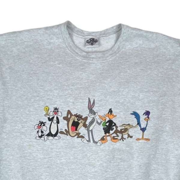 Acme Clothing Women's Gray Looney Tunes Long Sleeve Sweater Sz XL