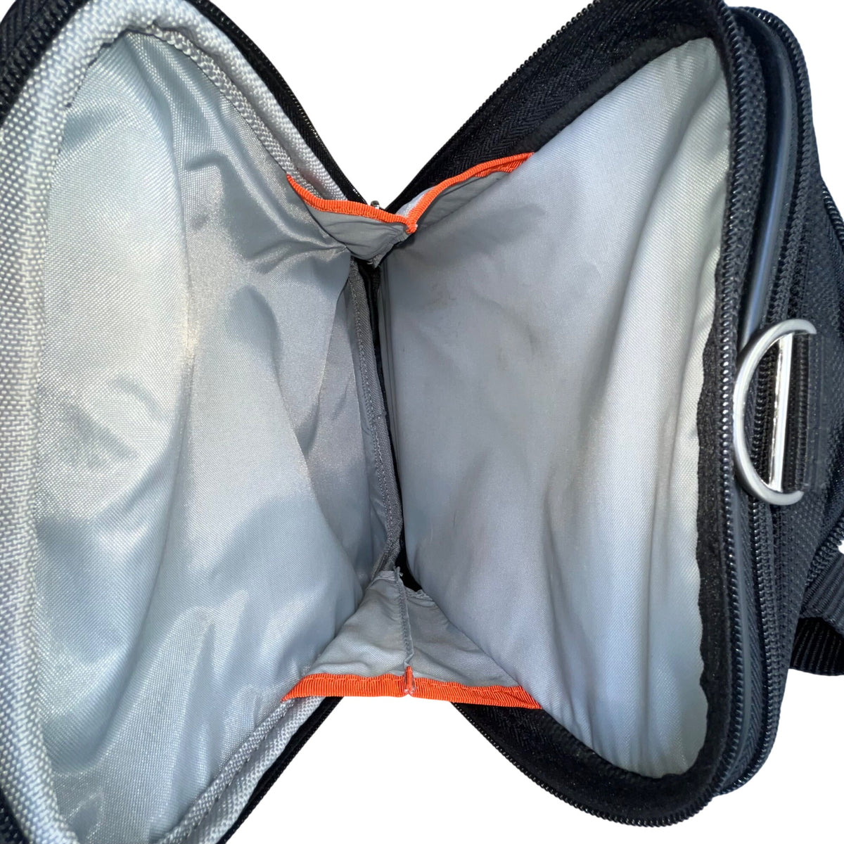 Metro XP Men’s Black Nylon Multi-Compartment Lock Secure Zip Travel Duffel Bag