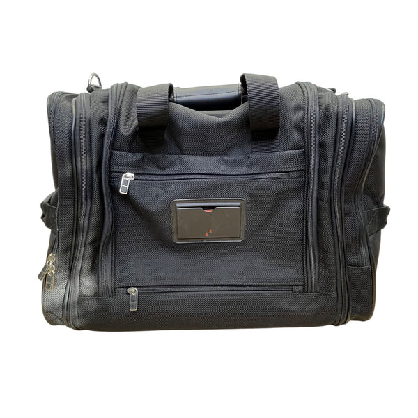 Metro XP Men’s Black Nylon Multi-Compartment Lock Secure Zip Travel Duffel Bag