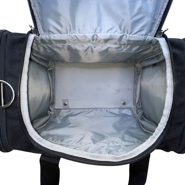 Metro XP Men’s Black Nylon Multi-Compartment Lock Secure Zip Travel Duffel Bag