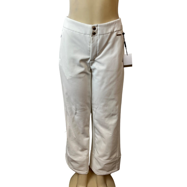 Calvin Klein Women's White Straight Pants Sz L - New