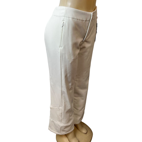 Calvin Klein Women's White Straight Pants Sz L - New