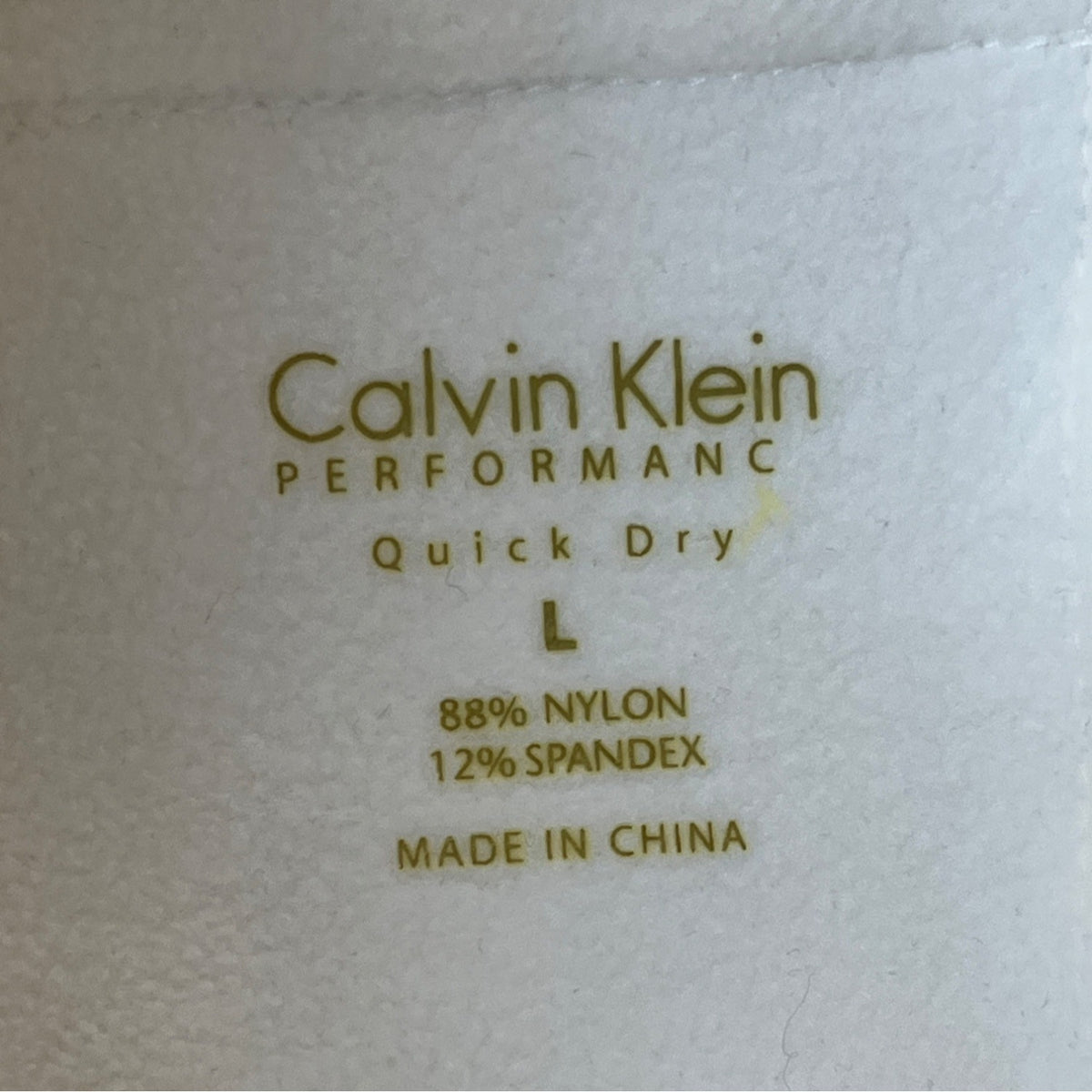 Calvin Klein Women's White Straight Pants Sz L - New