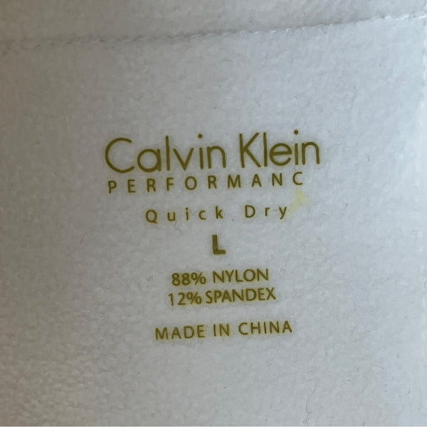 Calvin Klein Women's White Straight Pants Sz L - New