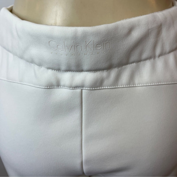 Calvin Klein Women's White Straight Pants Sz L - New