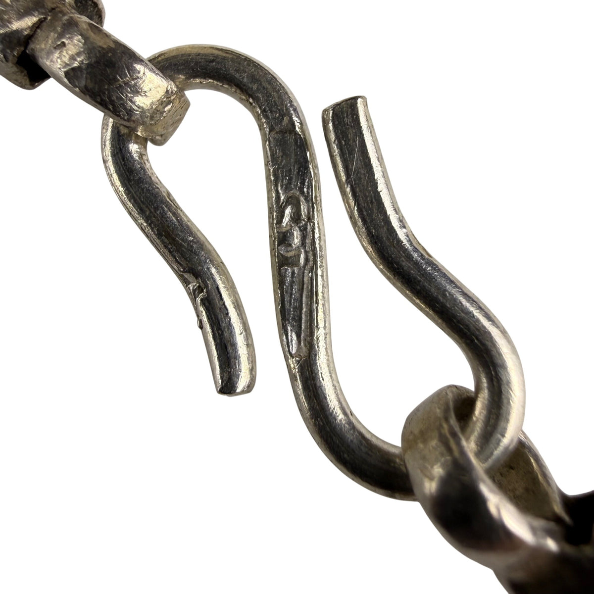 Vintage Silver-Tone Filigree & Enamel Necklace With Pendant Yellow/Blue Accents