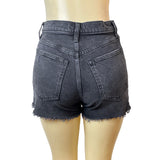 Abercrombie & Fitch Women's Black High Rise Denim Shorts Sz 26/2 - New
