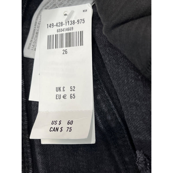 Abercrombie & Fitch Women's Black High Rise Denim Shorts Sz 26/2 - New