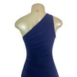 Laundry Women’s One Shoulder Navy Blue Maxi Dress Elegant Evening Gown Size 4