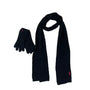 Ralph Lauren black pony knitted Scarf and mittens New