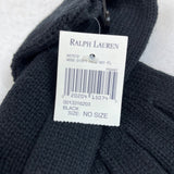 Ralph Lauren black pony knitted Scarf and mittens New