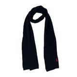Ralph Lauren black pony knitted Scarf and mittens New