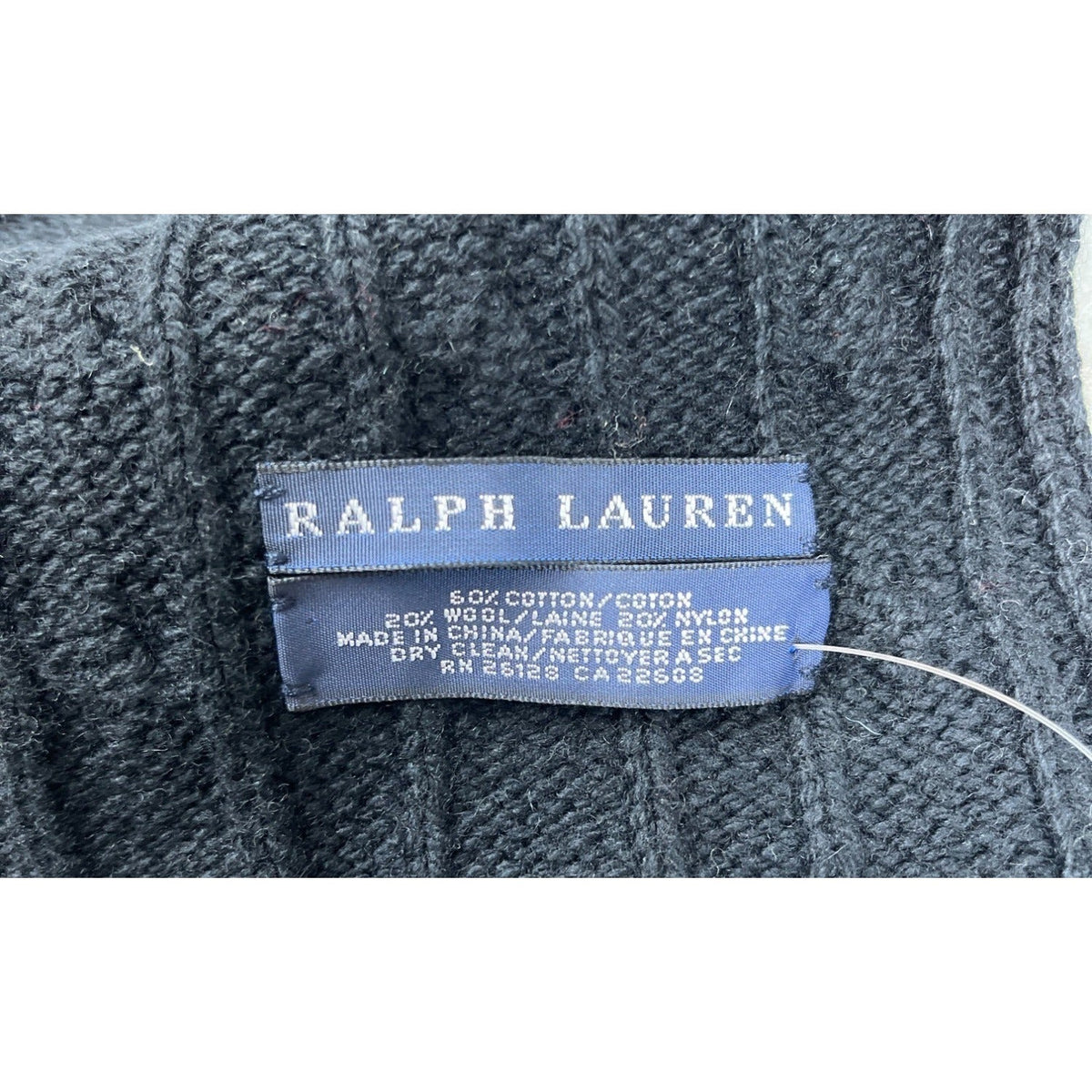 Ralph Lauren black pony knitted Scarf and mittens New