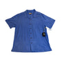 Havana Jacks Cafe Mens Blue Silk Bamboo Pattern Shirt XL - New
